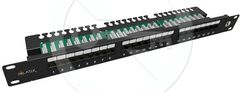 Solarix SX24L-5E-UTP-BK-N - 24 x RJ45 CAT5E UTP