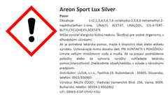 Areon Osviežovač vzduchu Sport Lux - vôňa Silver