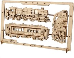 UGEARS 3D puzzle Parný Express 2,5D 79 dielikov