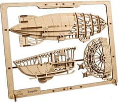 UGEARS 3D puzzle Zeppelin 2,5D 49 dielikov