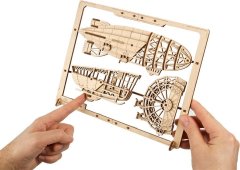 UGEARS 3D puzzle Zeppelin 2,5D 49 dielikov