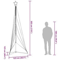 Vidaxl Svetlo na vianočný stromček 525 LED farebné 302 cm