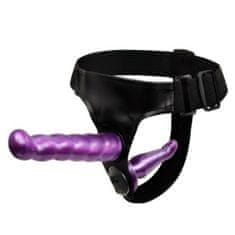 XSARA Dvojitý strap-on - dva elastické gelové penisy – lbb 022021