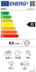 Amica předem plněná pračka GWAS610DL