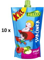 Hello ovocná desiata XXL s malinami 10 x 200 g