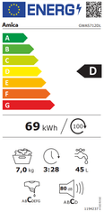 Amica předem plněná pračka GWAS712DL