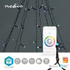 Nedis Wi-Fi chytré dekoratívne LED/ RGB/ 180 LED&#39;s/ Android & iOS/ SmartLife/ 10 x 3 m