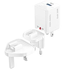 Ven USB + Type C GaN Rýchlonabíjačka - 36W PD Nabíjací Adaptér - Biela KP34874