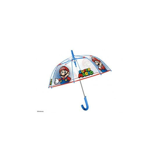 Perletti Detský automatický dáždnik Perletti SUPER MARIO Transparent, 75064