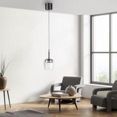 PAUL NEUHAUS PAUL NEUHAUS LED závesné svietidlo Q-KON 1-ramenné strieborná Smart Home s aplikáciou ZigBee 2700-5000K PN 2741-21