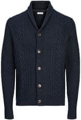 Jack&Jones Pánsky sveter JJCRAIG Knit Fit 12258484 Sky Captain (Veľkosť L)