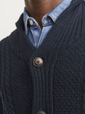 Jack&Jones Pánsky sveter JJCRAIG Knit Fit 12258484 Sky Captain (Veľkosť L)