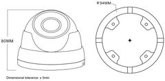 Avtech  DGM8208SVAT - 8MPX IP Dome kamera