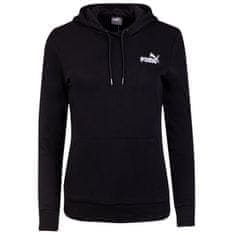 Puma Mikina čierna 164 - 169 cm/S Ess Embroidery Hoodie TR