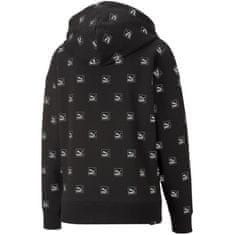 Puma Mikina čierna 164 - 169 cm/S Brand Love Aop Hoodie FL