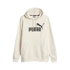 Puma Mikina béžová 176 - 181 cm/M Ess Big Logo Hoodie Fl Evening