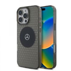 MERCEDES Zadný kryt PC-TPU Star Pattern MagSafe pre iPhone 16 Pro Max Black