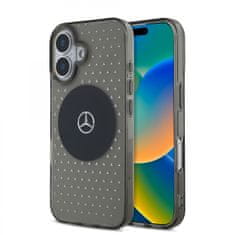 MERCEDES Zadný kryt PC-TPU Star Pattern MagSafe pre iPhone 16 Plus Black