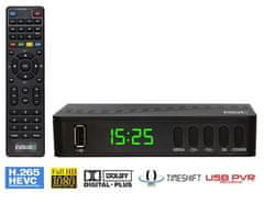 Evolveo Alpha T2, HD DVB-T2 H.265/HEVC multimediálny rekordér, HDMI, SCART, USB