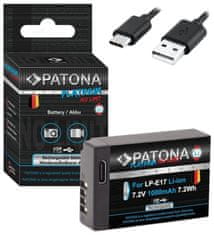 PATONA batéria pre foto Canon LP-E17 1000mAh Li-Ion Platinum USB-C nabíjanie