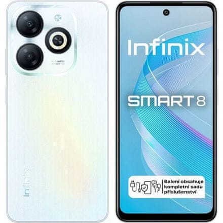 Infinix Mobilní telefon Smart 8 3GB +64GB White