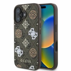 Guess Obal / kryt na Apple iPhone 16 hnedé - Guess