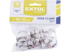 Extol Craft Spony hadicové NEREZ, balenie 10ks, 20-32mm