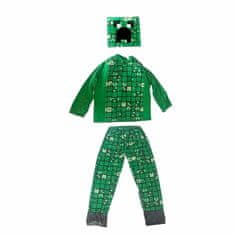 FunCo Detský kostým Minecraft Creeper Pixele 128-134 L