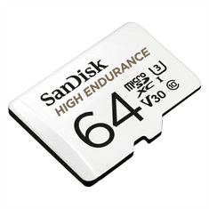 SanDisk microSDXC High Endurance Video 64 GB C 10 U3 V30, adaptér