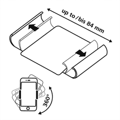 HAMA Smart Move Rainbow, púzdro na mobil, XL (4,7-5,1&quot;), ružové