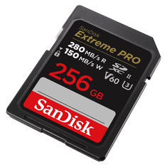 SanDisk Extreme PRO 256 GB V60 UHS-II SD karty, 280/150 MB/s, V60, C10, UHS-II