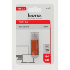 FlashPen Laeta, USB 3.0, 64 GB, 70 MB/s, hnedá