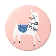 PopSockets PopTop Gen.2, Loyal Llama Lover, lama na ružovom pozadí, výmenný vršok