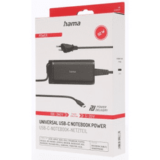 HAMA USB-C napájací zdroj, Power Delivery, 5-20 V, 92 W