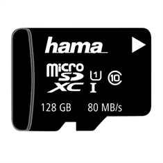 HAMA microSDXC 128 GB Class 10 UHS-I 80 MB/s + Adapter/Mobile