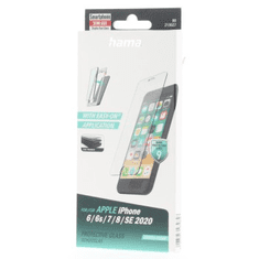 HAMA Premium Crystal Glass, ochranné sklo na displej pre Apple iPhone 6/6s/7/8/SE 2020/SE 2022