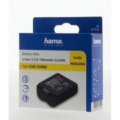 HAMA Akumulátor typ Panasonic CGR-S006E, Li-Ion 7,2 V/700 mAh