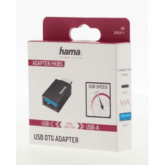 HAMA redukcia USB-C na USB-A (OTG), 5 Gb/s, kompaktná