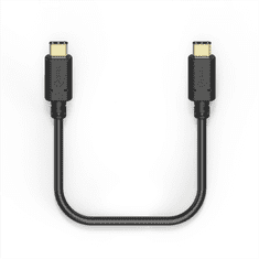 HAMA kábel USB-C 2.0 typ C vidlica - C vidlica, 1,5 m, čierna