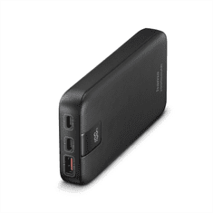 HAMA PD 20 powerbanka, 20000 mAh, 3 výstupy: 2x USB-C, 1x USB-A, LED displej, PD, Qualcomm