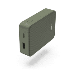 HAMA Colour 10, powerbanka 10000 mAh, 3 A, výstup: USB-C, USB-A, zelená