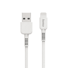 HAMA Eco MFi kábel USB 2.0 pre Apple, USB-A - Lightning, 1 m, biely