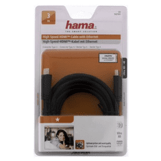 HAMA HDMI kábel vidlica-vidlica, 1*, 3 m