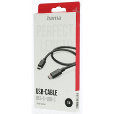 HAMA kábel USB-C 2.0 typ CC 1 m, čierna