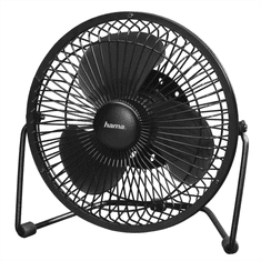 HAMA stolný ventilátor Metal, 20 cm (8&quot;), 2 stupne rýchlosti, USB napájanie