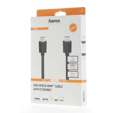 HAMA HDMI kábel High Speed 4K 0,75 m