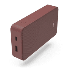 HAMA Colour 20, powerbanka 20000 mAh, 3 A, výstup: USB-C, USB-A, červená