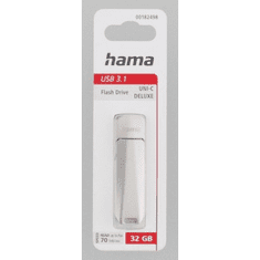 HAMA USB flash disk USB Uni-C Deluxe, USB-C 3.1, 32 GB, 70 MB/s