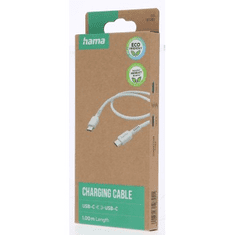 HAMA Eco kábel USB-C 2.0 typ CC 1 m, biely