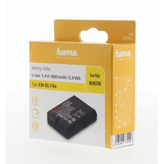 HAMA fotoakumulátor Nikon EN-EL14a, Li-Ion 7,4 V/800 mAh